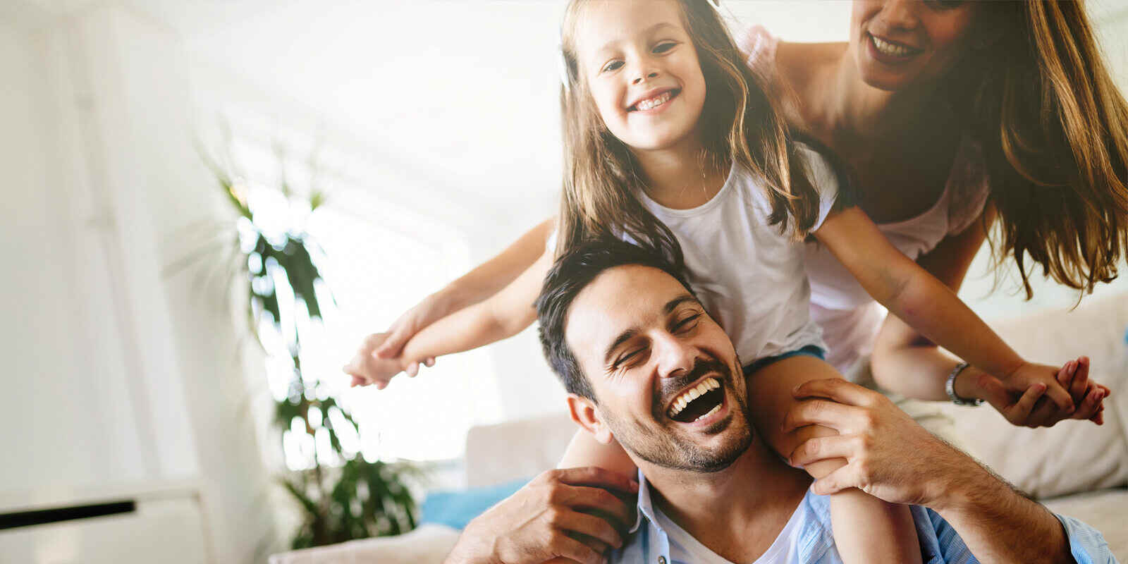 Family playing together