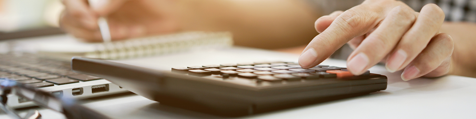 Calculator on desk