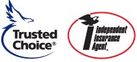Trusted Choice logo and Independent Insurance Agent logo
